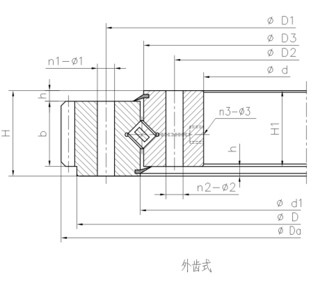 轉(zhuǎn)盤交叉外齒式